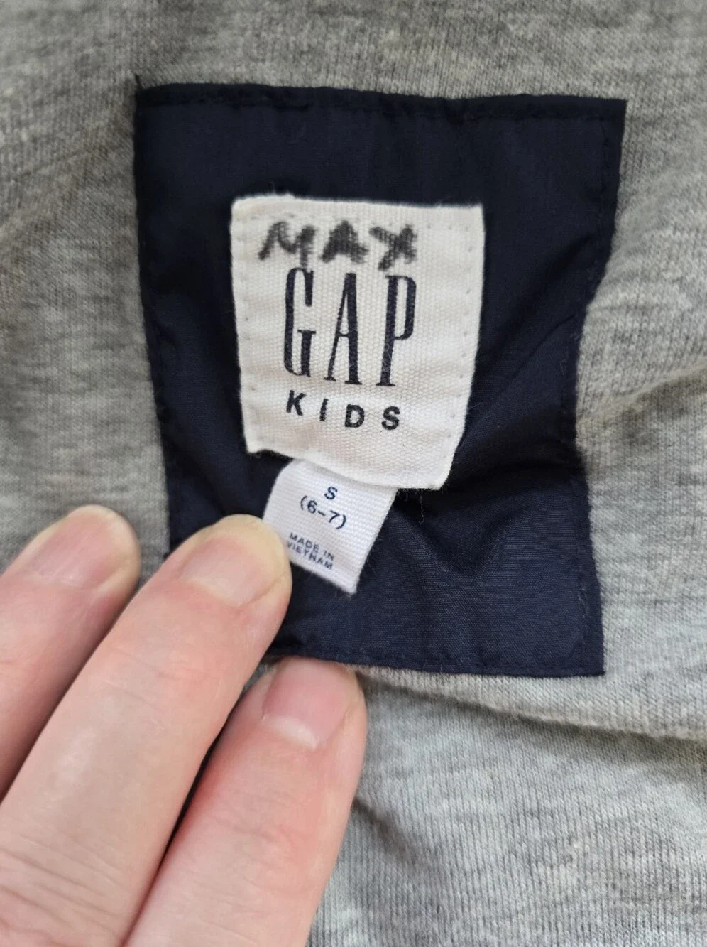 GAP Kids Navy Hooded Wind Breaker Jacket with Grey Lining